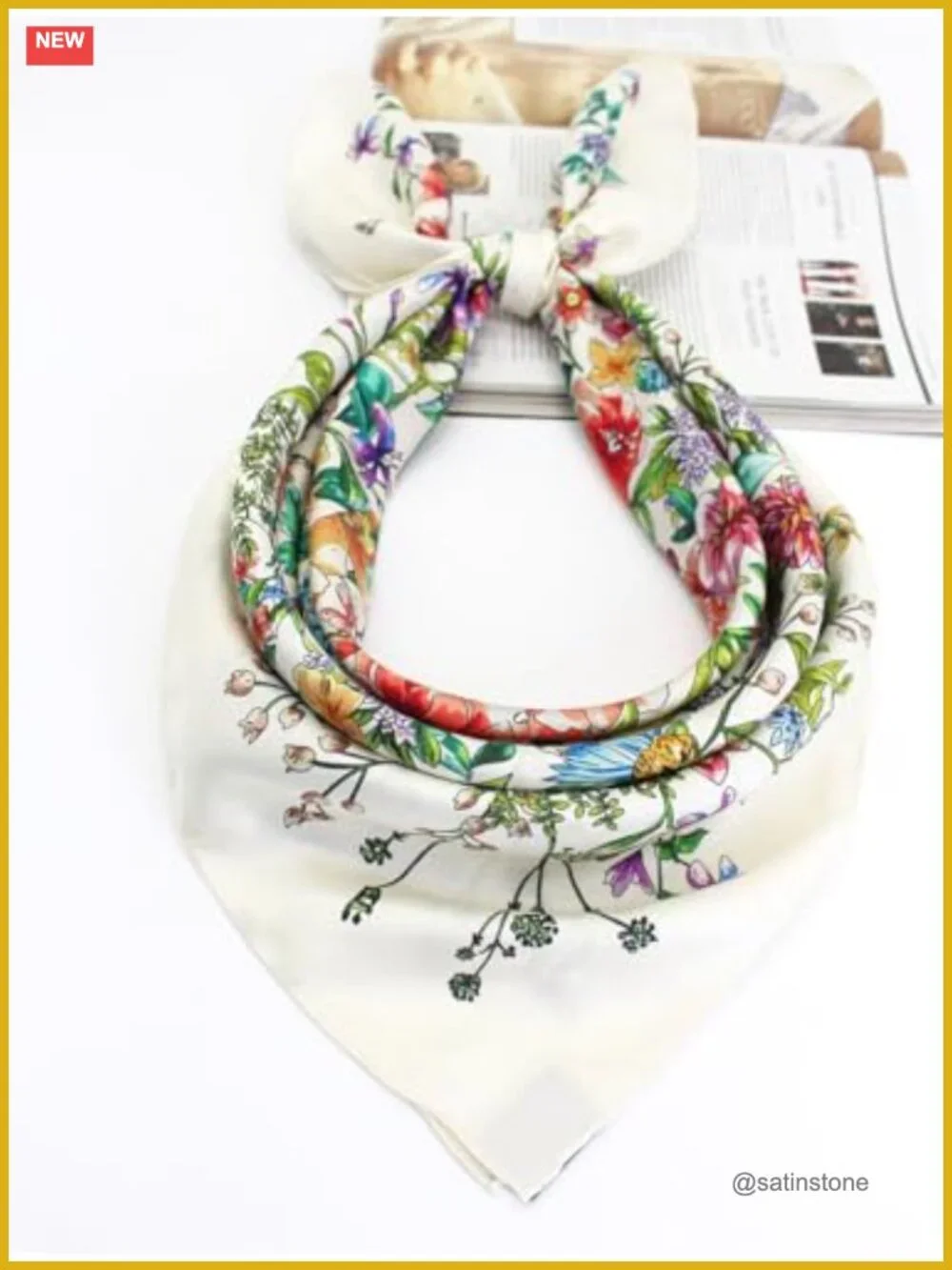 100% Mulberry Silk Scarf 35